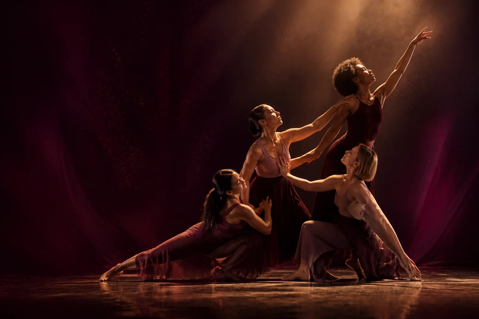 Ensemble de danseuses réunies sur scène pour Éclats d’Elles