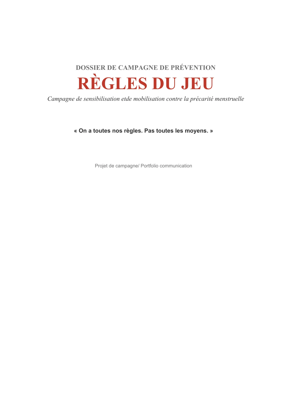 Présentation de la signature On a toutes nos règles, pas toutes les mêmes moyens
